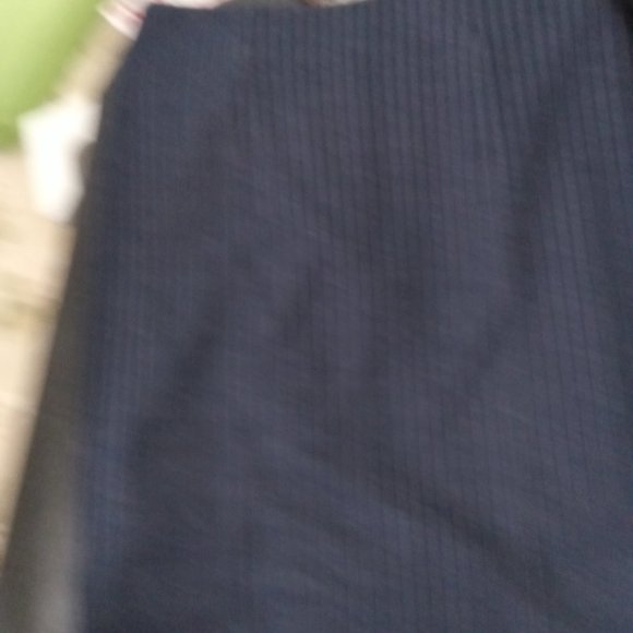 Navy and white pinstripe skirt size M - Picture 3 of 4